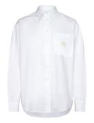 Woven Label Relaxed Shirt Calvin Klein Jeans White