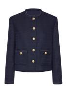 Tweed Crew Neck Jacket Tommy Hilfiger Navy