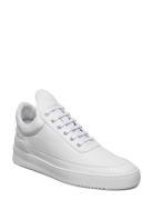 Low Top Ripple Nappa All White Filling Pieces White