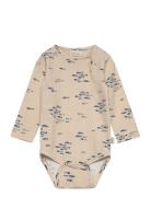 Body L/S Printed Petit Piao Beige