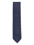 Polyester Tie W?. Pattern 7 Cm Lindbergh Black Navy