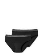 Period Briefs 2-Pack Lace Black - Secret Care Schiesser Black