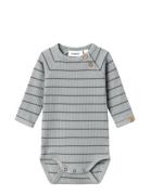 Nbmkail Ls Slim Body Lil Noos Lil'Atelier Grey