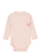 Pointelle Heart Crossover Body Ls Copenhagen Colors Pink