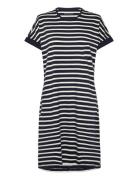 Sleepshirt Short Sleeve Stripes Midnight Blue - Casual Essentials Schi...