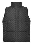 Pondo Cotton Monogram Bodywarmer Daily Paper Black