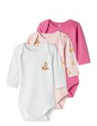 Nbfbody 3P Ls Ibis Rose Deer Noos Name It Pink
