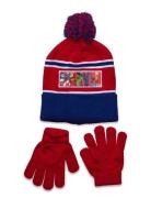 Bonnet + Gloves Marvel Red