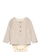 Nbmdamieno Ls Loose Body Shirt Lil Lil'Atelier Beige