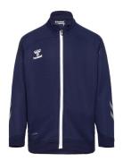 Hmllead Poly Zip Jacket Kids Hummel Navy