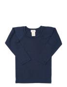 Merino Light Knitted T-Shirt Ls Copenhagen Colors Navy