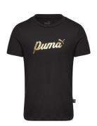 Ess+ Script Metallic Tee G PUMA Black