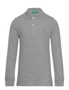 L/S Polo Shirt United Colors Of Benetton Grey