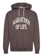 Marathon Regular Charcoal Hoodie Pompeii Grey