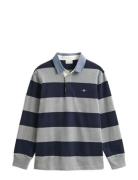 Reg Chambray Stripe Heavy Rugger GANT Grey