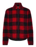 Checked Fleece Jacket GANT Red