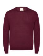 Extrafine Merino Wool C-Neck GANT Burgundy