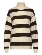 Eco Wool Stripe Kally Sweater Mads Nørgaard Cream