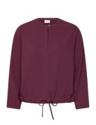 Thorn Drawstring Cord Top Dante6 Burgundy