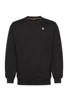 French Terry Fleece Crewneck Pullover K-Way Black