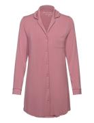 Shirtdress Ls Jersey Essential Hunkemöller Pink