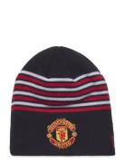 Stripe Skull Beanie Manutd New Era Navy