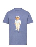 Polo Bear Cotton Jersey Tee Ralph Lauren Kids Blue