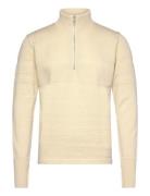 Wool Klemens Half Zip Knit Mads Nørgaard Yellow