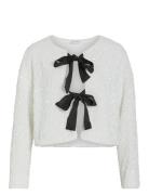 Viaria L/S O-Neck Cardigan/Dc/Ka Vila White