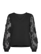 Vmemmaly Ls V- Neck 2-Way Top Jrs Ga Vero Moda Black