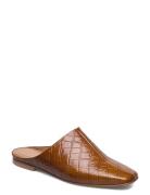 Noa Cognac Croco Leather Flattered Brown