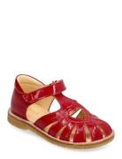 Sandals - Flat - Closed Toe - ANGULUS Red