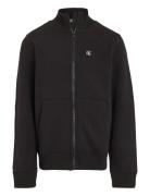 Monogram Mini Badge Zip-Through Calvin Klein Black