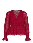 Vifeather L/S V-Neck Top /Ka Vila Red