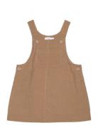 Micro-Corduroy Pinafore Dress Mango Brown