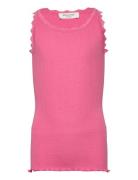 Beatha Silk Top W/ Lace Rosemunde Kids Pink