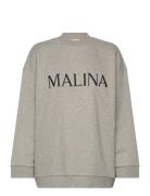 Malina Over D Collage Sweater Malina Grey