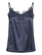 Silk Strap Top Rosemunde Navy