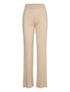 Fine Knit Wide Pants Davida Cashmere Beige