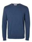 Slhberg Crew Neck Noos Selected Homme Navy