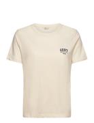 Reg Small Graphic Ss T-Shirt GANT Cream