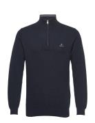 Cotton Pique Half Zip GANT Navy