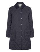 Quilted Cord Detailed Coat GANT Navy