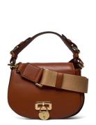 Leather Medium Tanner Crossbody Bag Lauren Ralph Lauren Brown