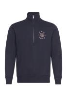 Print Half Zip GANT Navy