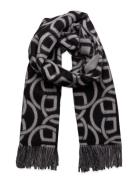 G Pattern Wool Scarf GANT Black