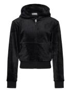 Tonal Zip Through Hoodie Juicy Couture Black