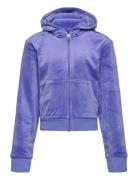 Diamante Zip Through Hoodie Juicy Couture Purple