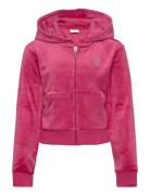 Jc Diamante Zip Thru Hood Juicy Couture Pink