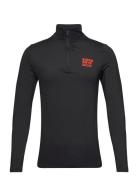 Ski Base Layer Half Zip Top Superdry Sport Black